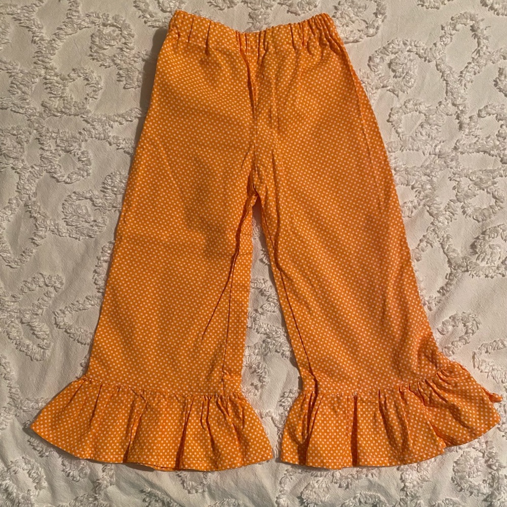 Polka Dot Ruffle Pants